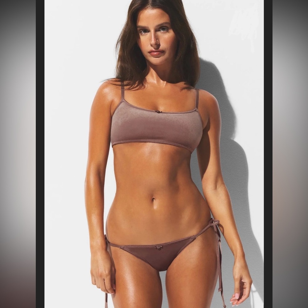 SKIMS Velvet Swim Bikini Top - Picture 2 of 2